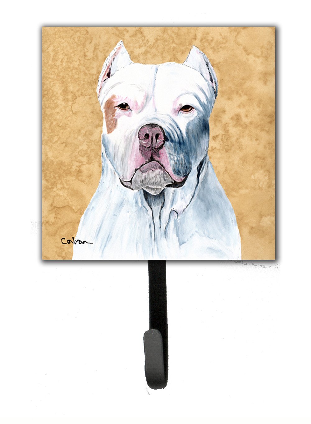 Pit Bull Leash Holder or Key Hook by Caroline's Treasures