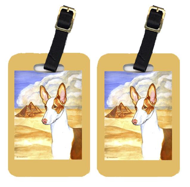 Pair of 2 Ibizan Hound Luggage Tags by Caroline's Treasures