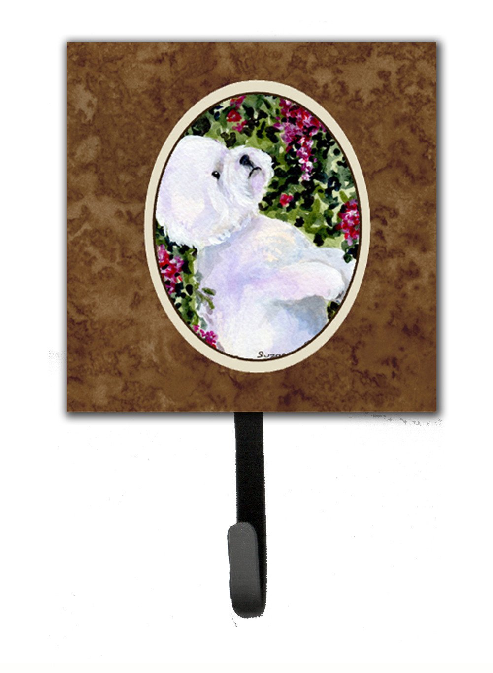 Bichon Frise Leash Holder or Key Hook by Caroline's Treasures