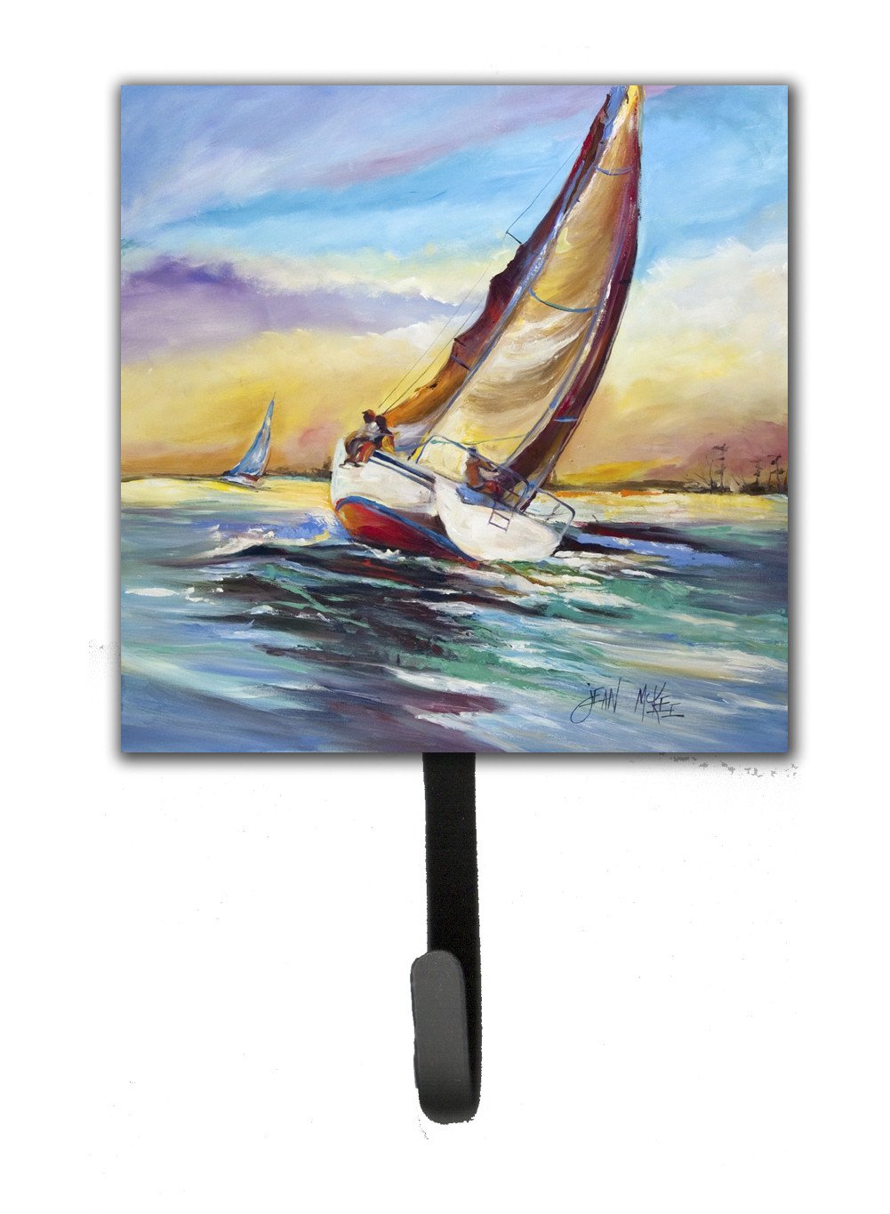 Horn Island Boat Race Sailboats Leash or Key Holder JMK1237SH4 by Caroline&#39;s Treasures