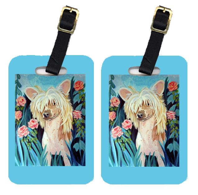 Pair of 2 Chinese Crested  Luggage Tags by Caroline's Treasures