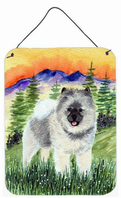 Keeshond Aluminium Metal Wall or Door Hanging Prints by Caroline&#39;s Treasures