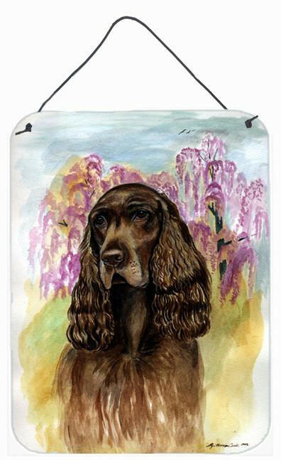 Field Spaniel Aluminium Metal Wall or Door Hanging Prints by Caroline's Treasures