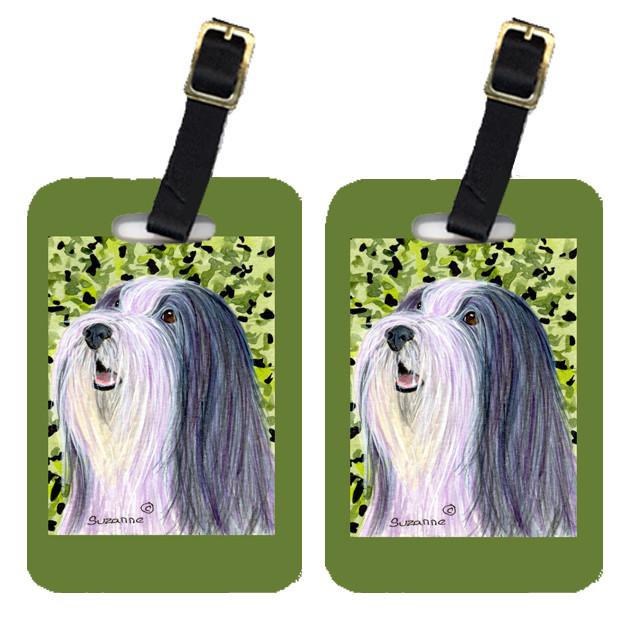 Pair of 2 Bearded Collie Luggage Tags by Caroline&#39;s Treasures