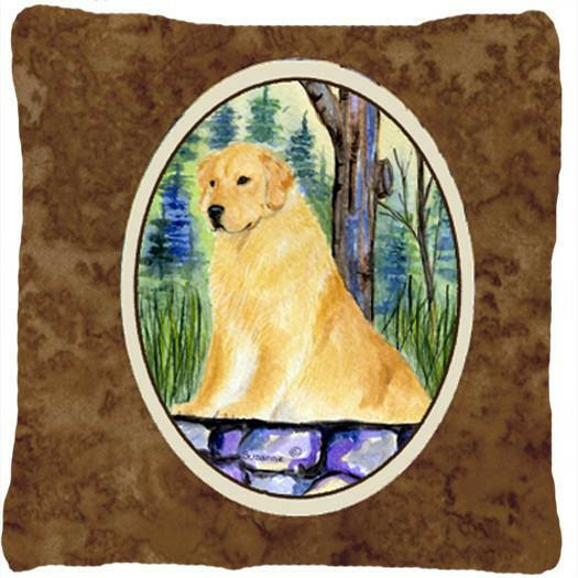 Golden Retriever Decorative   Canvas Fabric Pillow by Caroline&#39;s Treasures