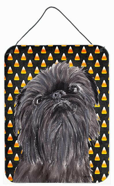 Brussels Griffon Halloween Candy Corn Wall or Door Hanging Prints by Caroline&#39;s Treasures