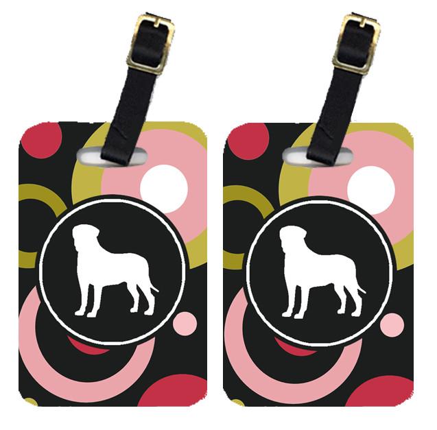 Pair of 2 Bullmastiff Luggage Tags by Caroline's Treasures