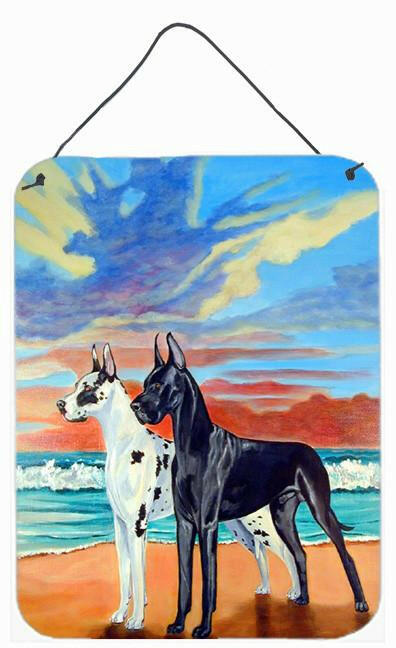 At sunset Great Dane Aluminium Metal Wall or Door Hanging Prints by Caroline&#39;s Treasures