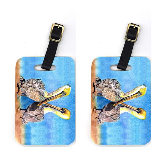 Pair of Pelican Luggage Tags by Caroline's Treasures