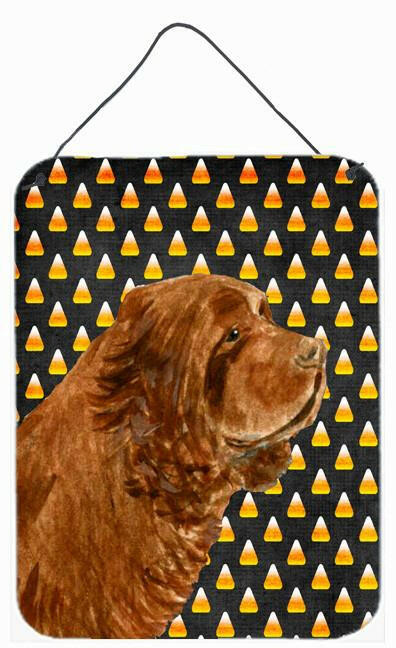 Sussex Spaniel Candy Corn Halloween Portrait Wall or Door Hanging Prints by Caroline's Treasures