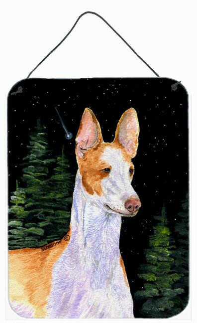 Starry Night Ibizan Hound Aluminium Metal Wall or Door Hanging Prints by Caroline's Treasures