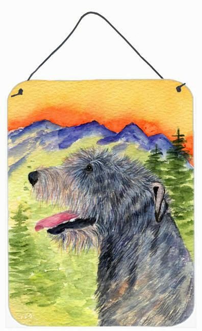 Irish Wolfhound Aluminium Metal Wall or Door Hanging Prints by Caroline&#39;s Treasures