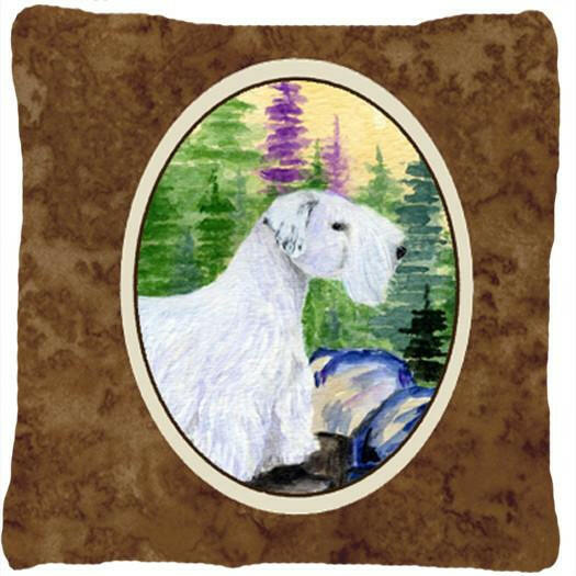 Sealyham Terrier Decorative   Canvas Fabric Pillow by Caroline's Treasures