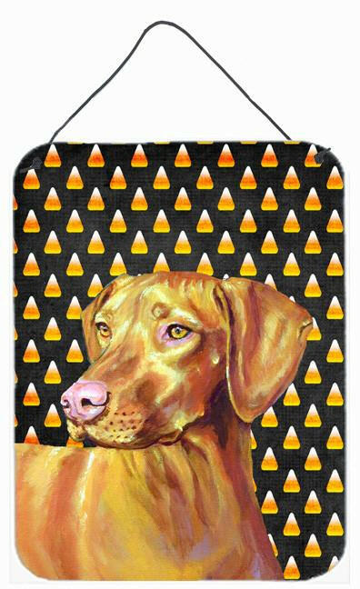 Vizsla Candy Corn Halloween Portrait Wall or Door Hanging Prints by Caroline's Treasures