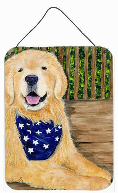 Golden Retriever Aluminium Metal Wall or Door Hanging Prints by Caroline's Treasures