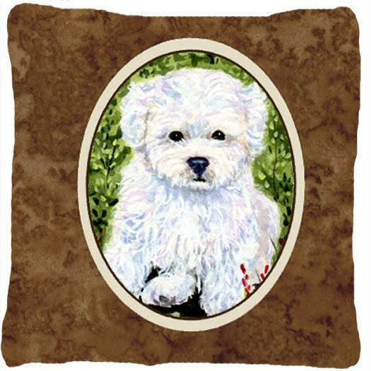 Bichon Frise Decorative   Canvas Fabric Pillow by Caroline&#39;s Treasures