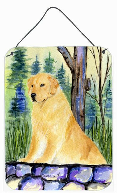 Golden Retriever Aluminium Metal Wall or Door Hanging Prints by Caroline's Treasures