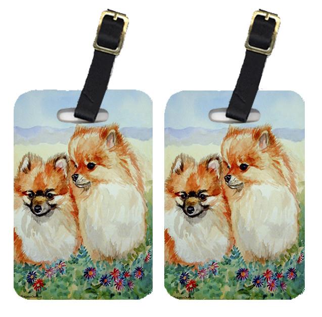 Pair of 2 Pomeranian Luggage Tags by Caroline's Treasures