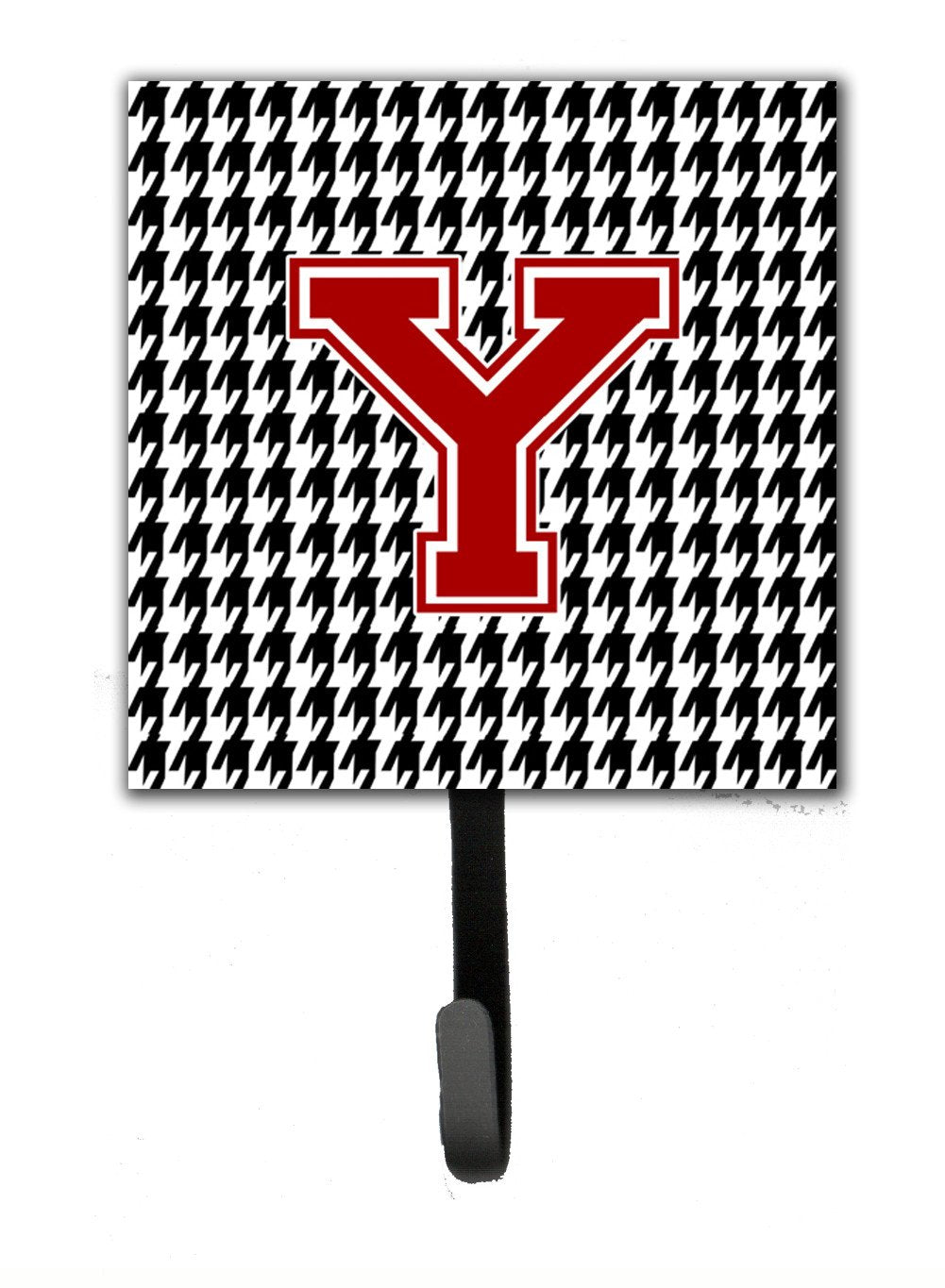 Monogram - Initial Y Houndstooth Leash Holder or Key Hook CJ1021 by Caroline's Treasures