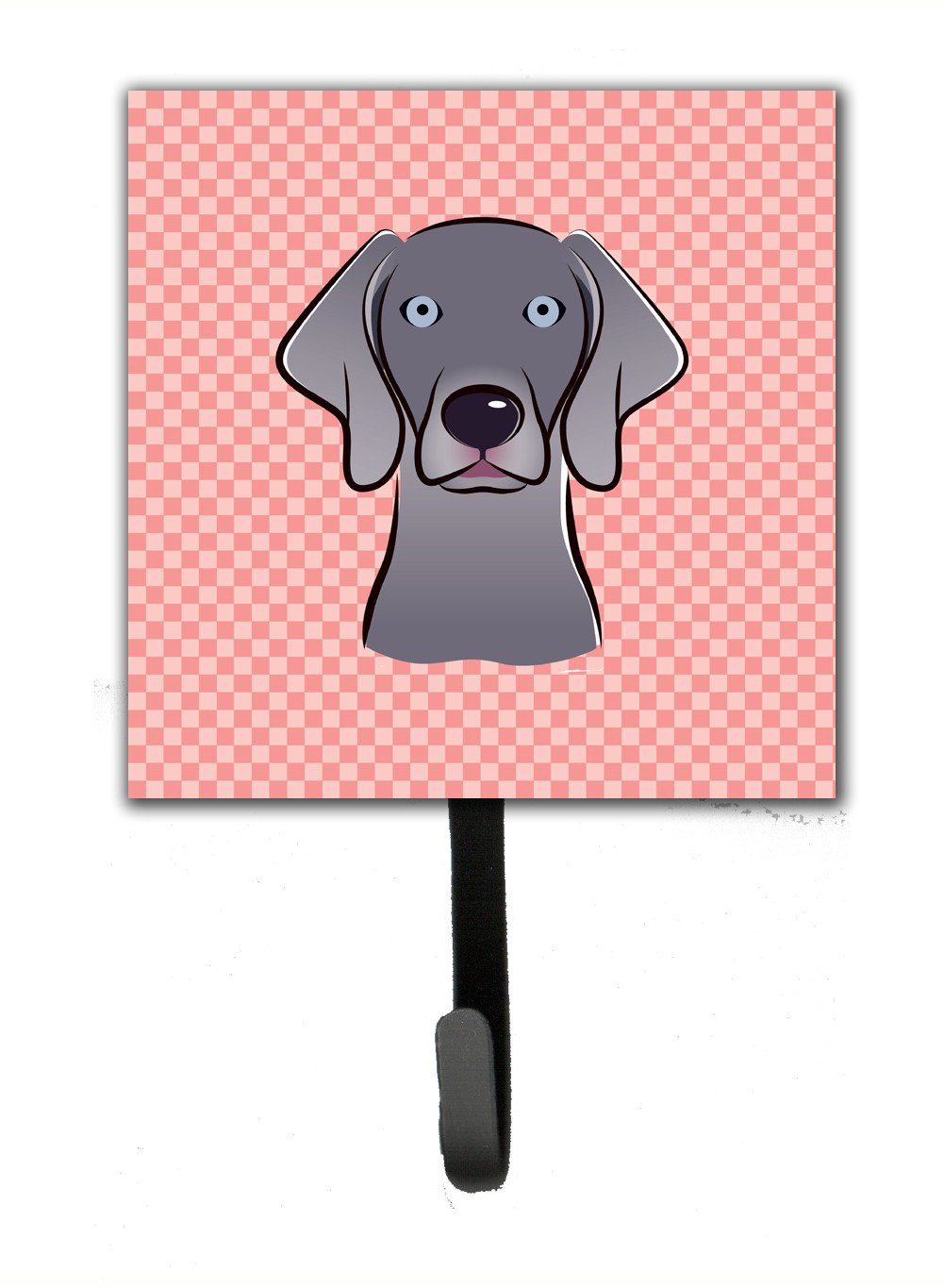 Checkerboard Blue Weimaraner Leash or Key Holder BB1231SH4 by Caroline's Treasures