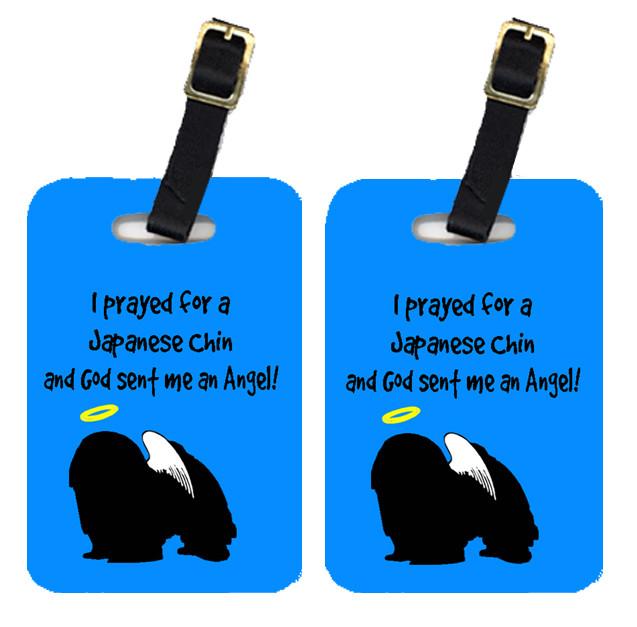 Pair of 2 Japanese Chin Luggage Tags by Caroline&#39;s Treasures