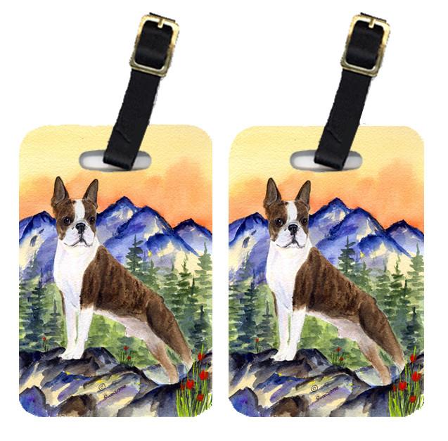 Pair of 2 Boston Terrier Luggage Tags by Caroline&#39;s Treasures