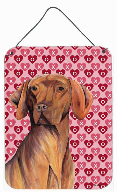 Vizsla Hearts Love and Valentine's Day Portrait Wall or Door Hanging Prints by Caroline's Treasures