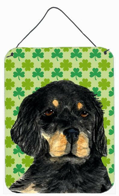 Gordon Setter St. Patrick&#39;s Day Shamrock Portrait Wall or Door Hanging Prints by Caroline&#39;s Treasures