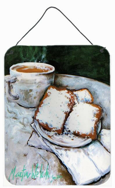 Beignets Breakfast Delight Wall or Door Hanging Prints MW1189DS1216 by Caroline's Treasures