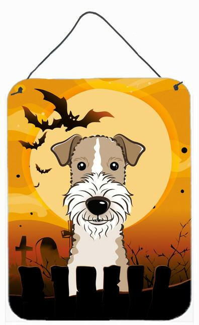 Halloween Wire Haired Fox Terrier Wall or Door Hanging Prints BB1805DS1216 by Caroline's Treasures