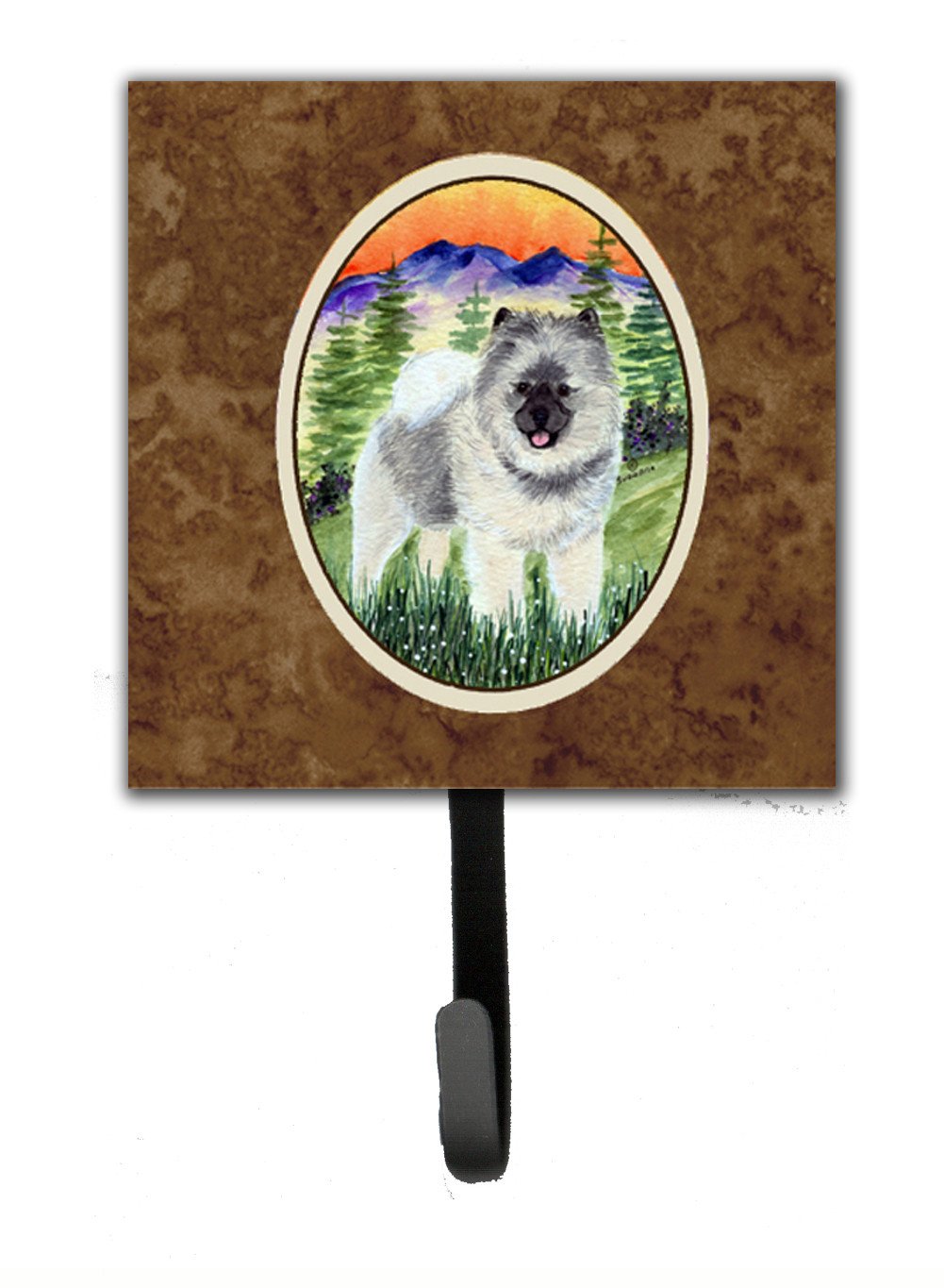 Keeshond Leash Holder or Key Hook by Caroline's Treasures