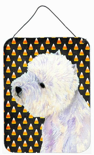 Westie Candy Corn Halloween Portrait Wall or Door Hanging Prints by Caroline's Treasures