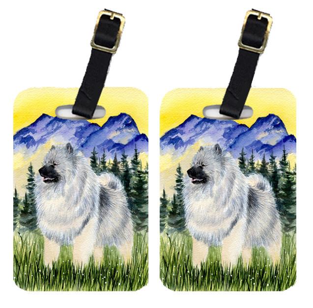 Pair of 2 Keeshond Luggage Tags by Caroline&#39;s Treasures