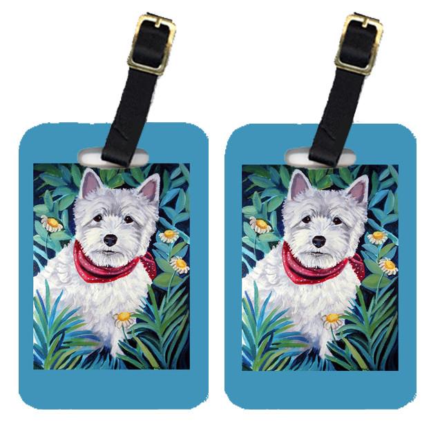 Pair of 2 Westie Luggage Tags by Caroline&#39;s Treasures