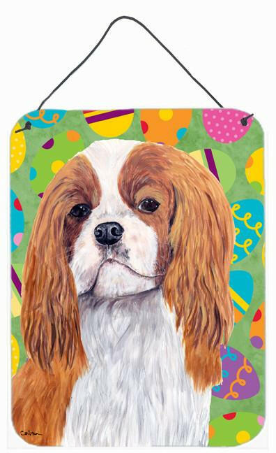 Cavalier Spaniel Easter Eggtravaganza Wall or Door Hanging Prints by Caroline's Treasures