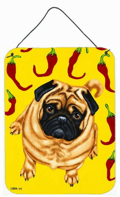 Pick a Pepper Pug Wall or Door Hanging Prints AMB1412DS1216 by Caroline's Treasures