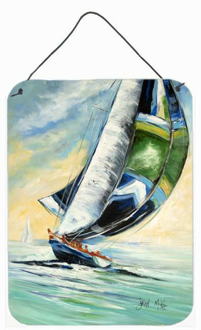 Cruising the Coast Sailboats Wall or Door Hanging Prints JMK1163DS1216 by Caroline&#39;s Treasures