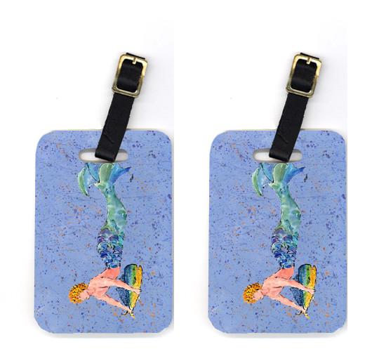 Pair of Merman Luggage Tags by Caroline's Treasures