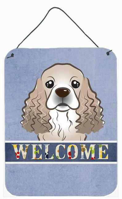 Cocker Spaniel Welcome Wall or Door Hanging Prints BB1402DS1216 by Caroline's Treasures