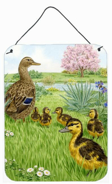 Female Mallard Duck & Ducklings Wall or Door Hanging Prints ASA2105DS1216 by Caroline's Treasures