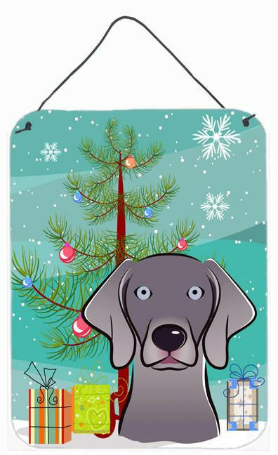 Christmas Tree and Weimaraner Wall or Door Hanging Prints BB1603DS1216 by Caroline's Treasures