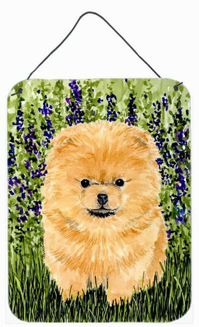 Pomeranian Aluminium Metal Wall or Door Hanging Prints by Caroline&#39;s Treasures