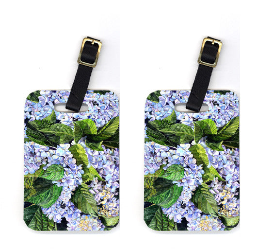 Pair of Hydrangea Luggage Tags by Caroline's Treasures