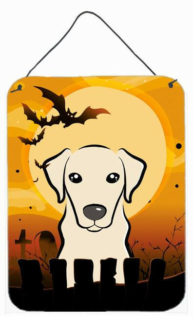 Halloween Yellow Labrador Wall or Door Hanging Prints BB1780DS1216 by Caroline's Treasures