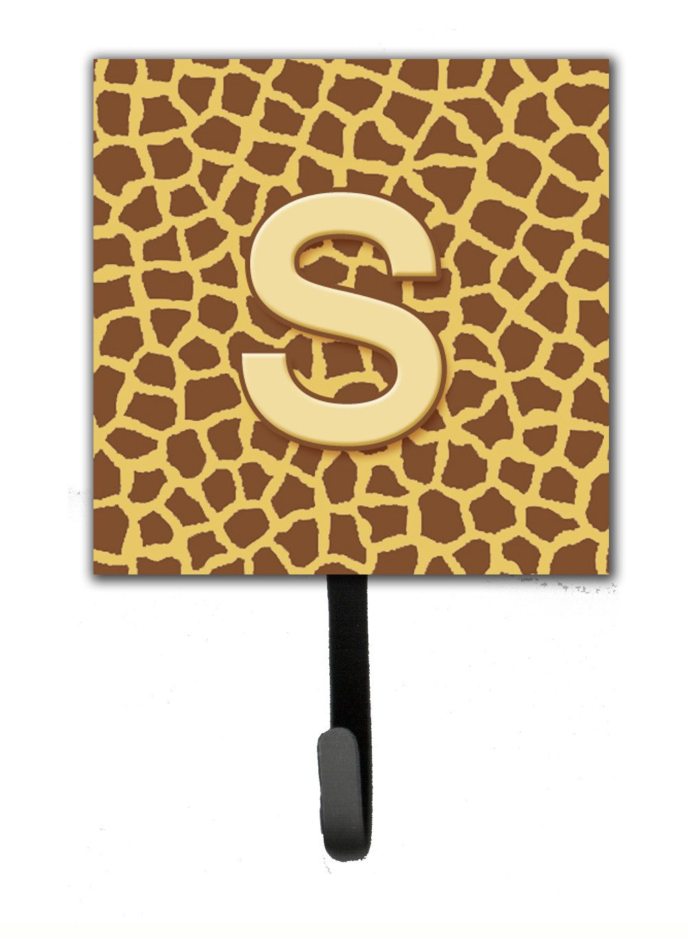 Letter S Initial Monogram - Giraffe Leash Holder or Key Hook by Caroline's Treasures