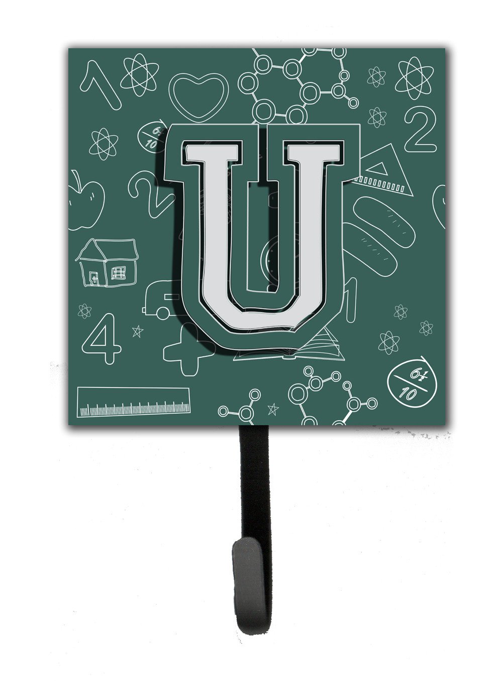 Letter U Back to School Initial Leash or Key Holder CJ2010-USH4 by Caroline's Treasures