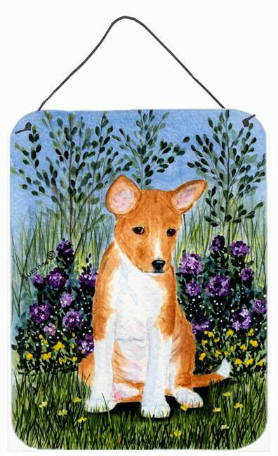 Basenji Aluminium Metal Wall or Door Hanging Prints by Caroline&#39;s Treasures