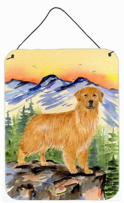 Golden Retriever Aluminium Metal Wall or Door Hanging Prints by Caroline's Treasures