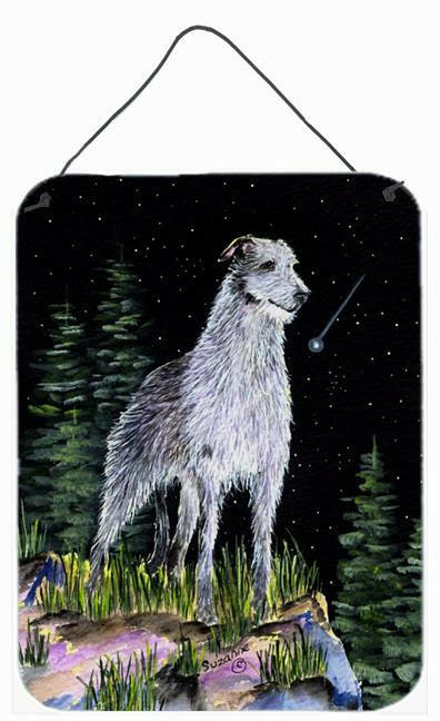 Starry Night Scottish Deerhound Aluminium Metal Wall or Door Hanging Prints by Caroline's Treasures