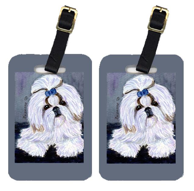 Pair of 2 Shih Tzu Luggage Tags by Caroline's Treasures